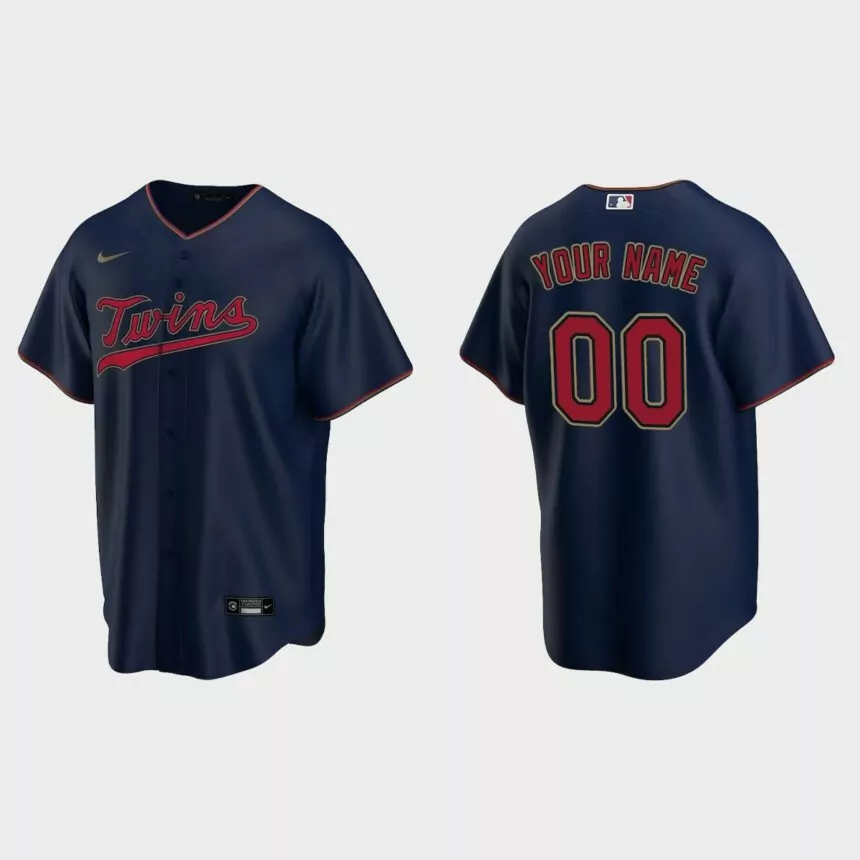 Men’s Houston Astros Navy Replica Alternate Custom Jersey