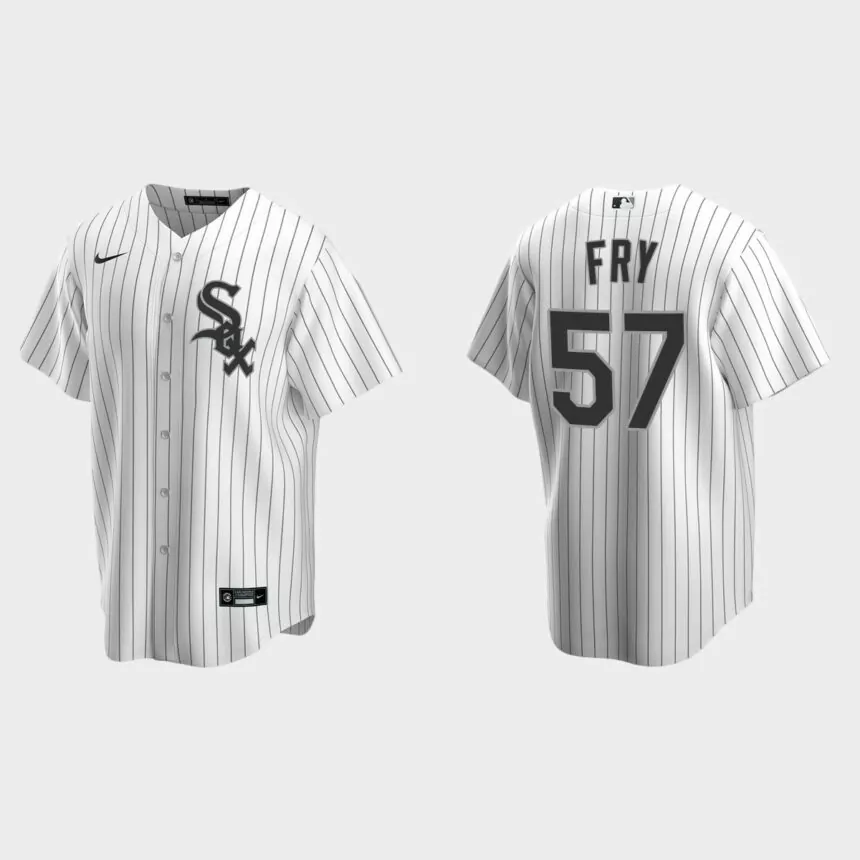 Men’s Jace Fry Chicago White Sox Home Replica Jersey – White