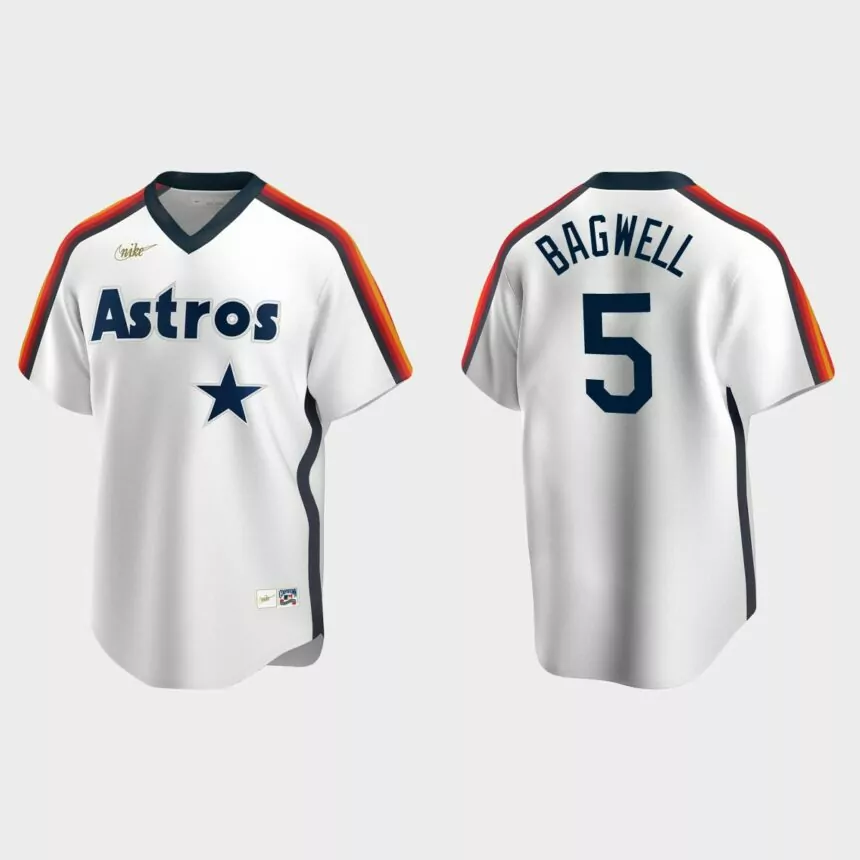 Men’s Jeff Bagwell Houston Astros Cooperstown Collection Home Jersey – White