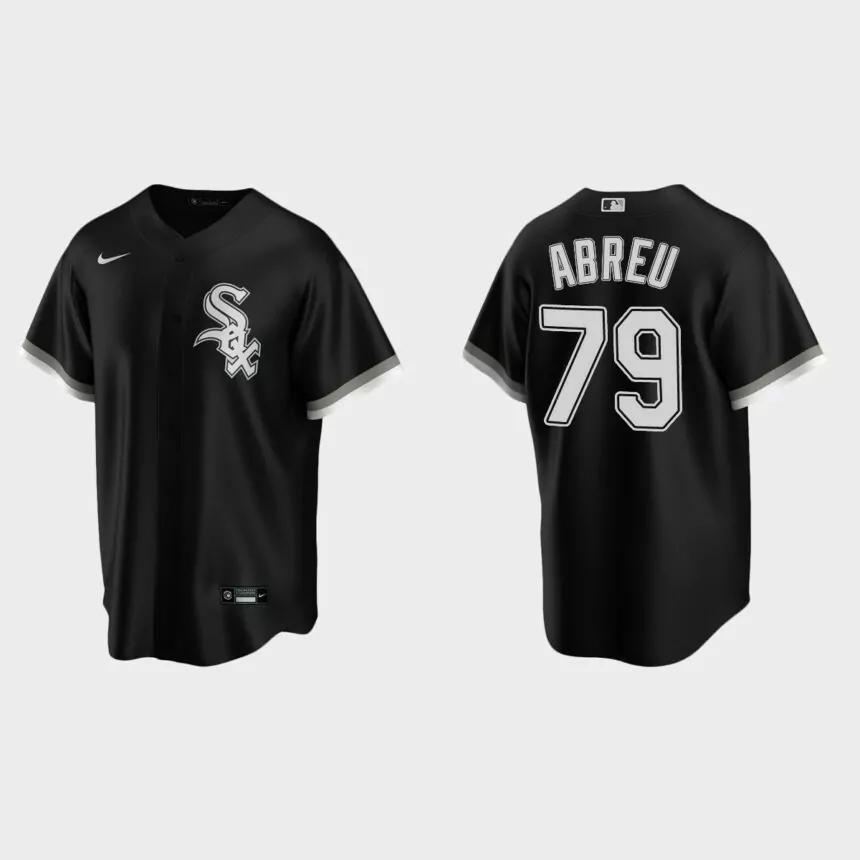 Men’s Jose Abreu Chicago White Sox Alternate Replica Jersey – Black