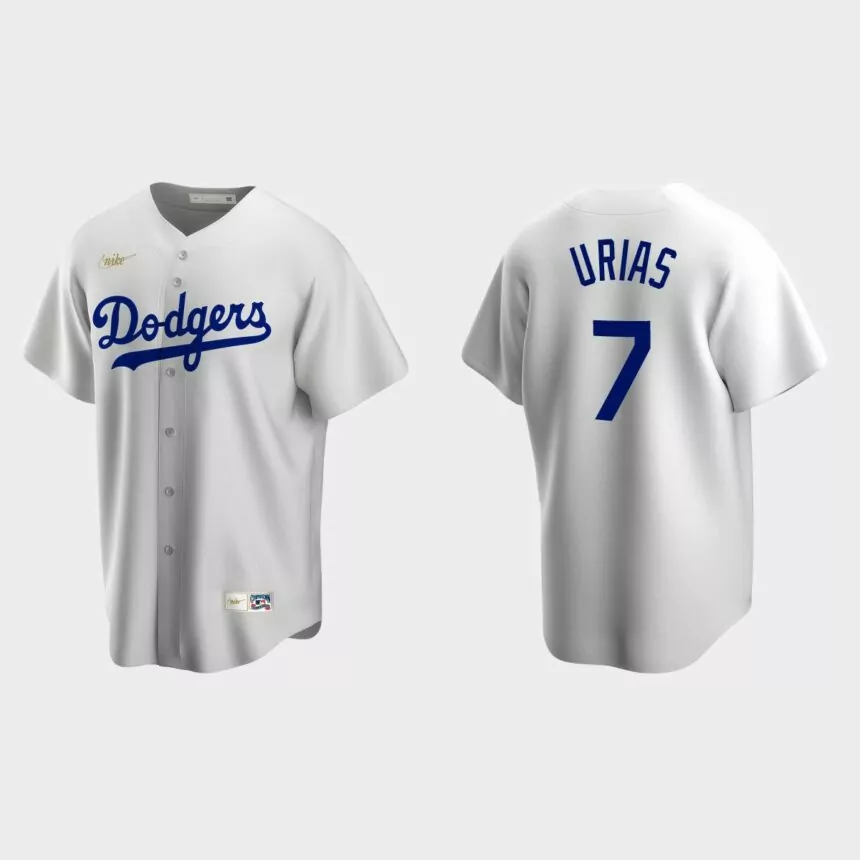 Men’s Julio Urias Los Angeles Dodgers Cooperstown Collection Home Jersey – White