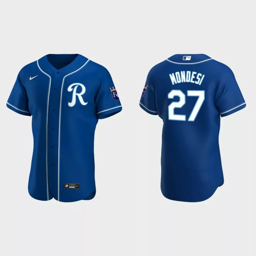 Men’s Kansas City Royals Adalberto Mondesi 2020 Alternate Authentic Team Logo Jersey – Royal
