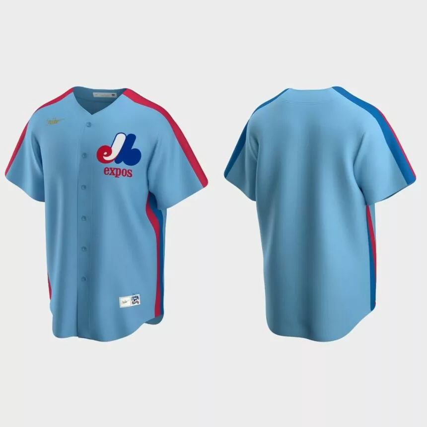 Men’s Kansas City Royals Road Cooperstown Collection Jersey – Light Blue