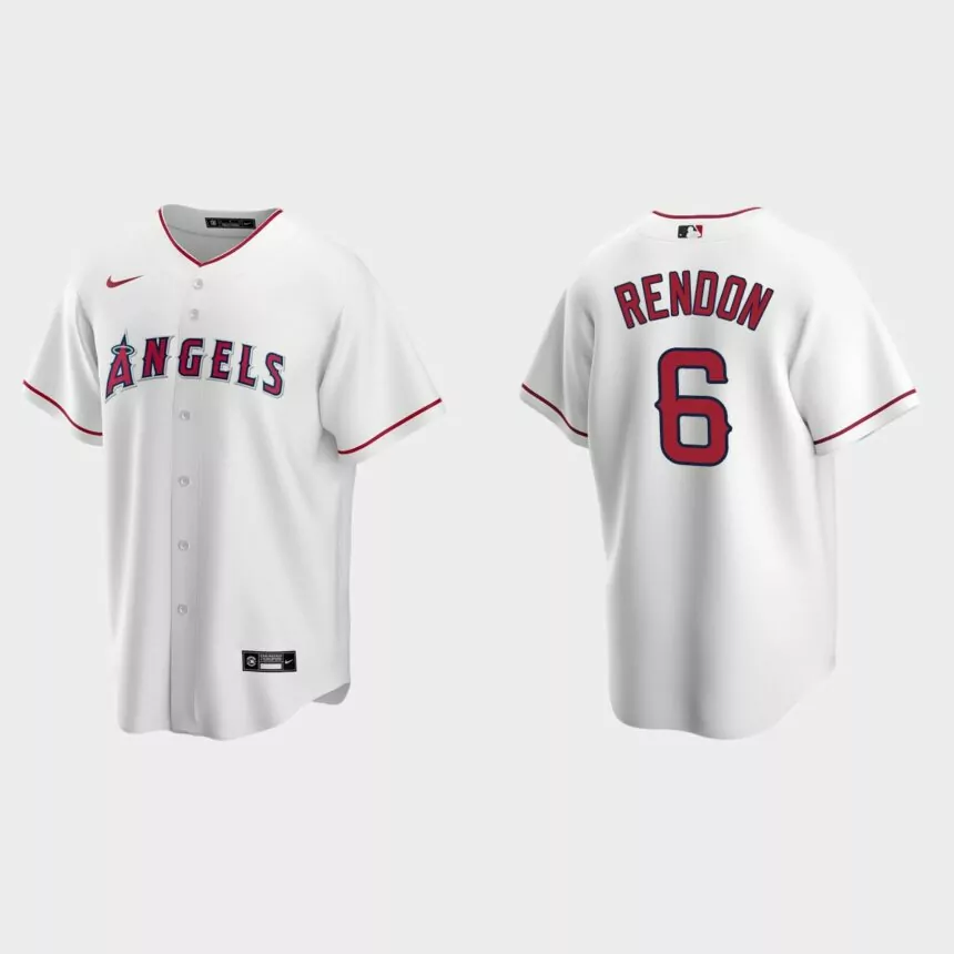 Men’s Los Angeles Angels Anthony Rendon Home Replica Jersey – White