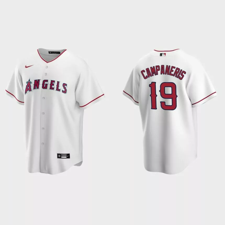 Men’s Los Angeles Angels Bert Campaneris White Replica Retired Player Jersey