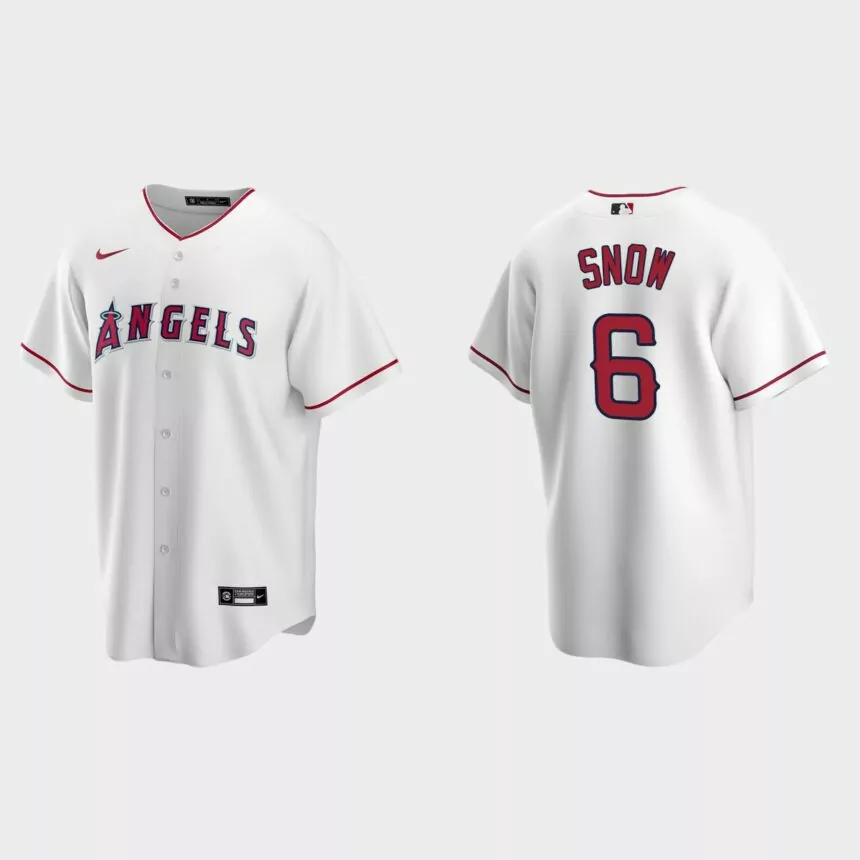Men’s Los Angeles Angels JT Snow White Replica Retired Player Jersey