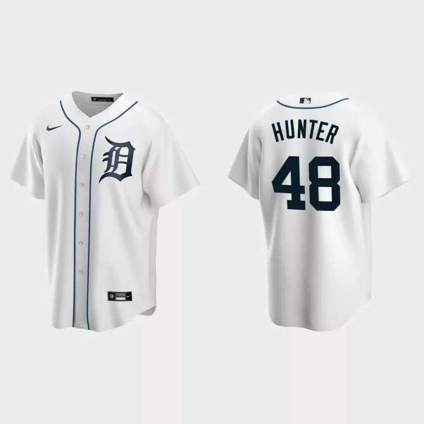 Men’s Los Angeles Angels Torii Hunter White Replica Retired Player Jersey