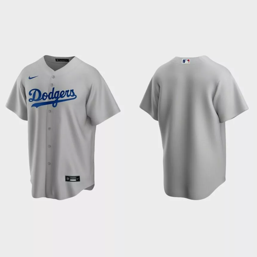 Men’s Los Angeles Dodgers Alternate Replica Jersey – Gray