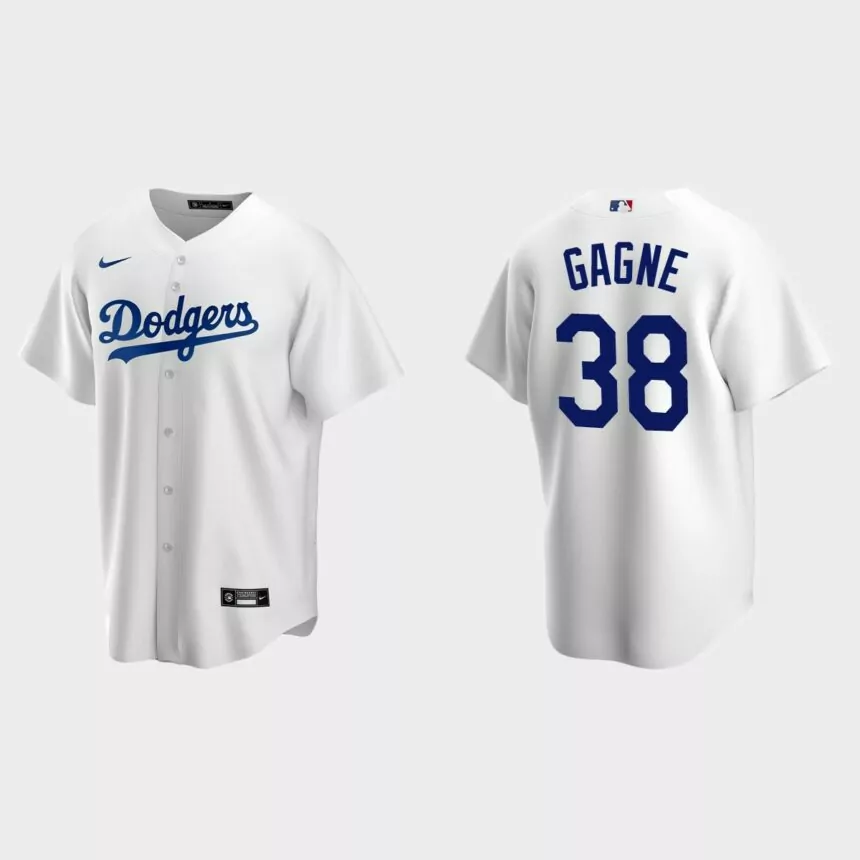 Men’s Los Angeles Dodgers Eric Gagne White Replica Retired Player Jersey
