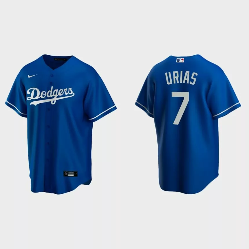 Men’s Los Angeles Dodgers Julio Urias Alternate Replica Jersey – Royal
