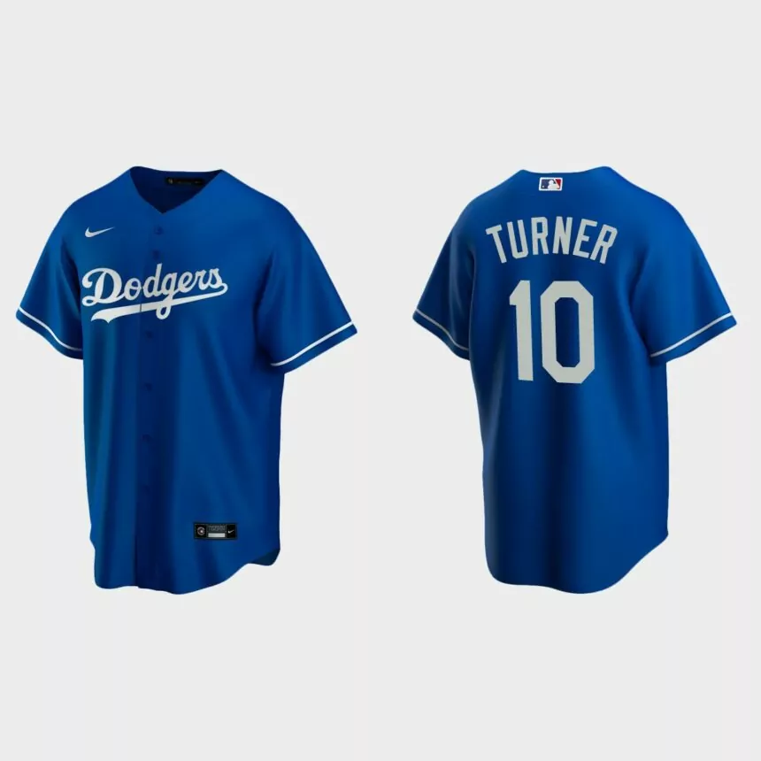 Men’s Los Angeles Dodgers Justin Turner Alternate Replica Jersey – Royal