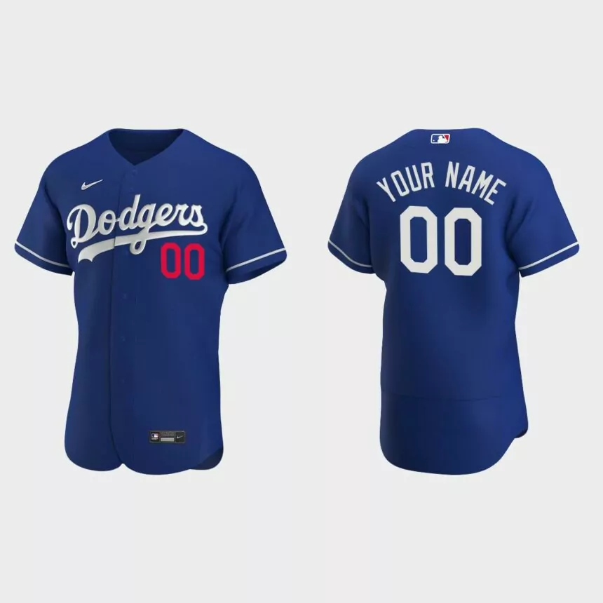 Men’s Los Angeles Dodgers Royal Authentic 2020 Alternate Custom Jersey