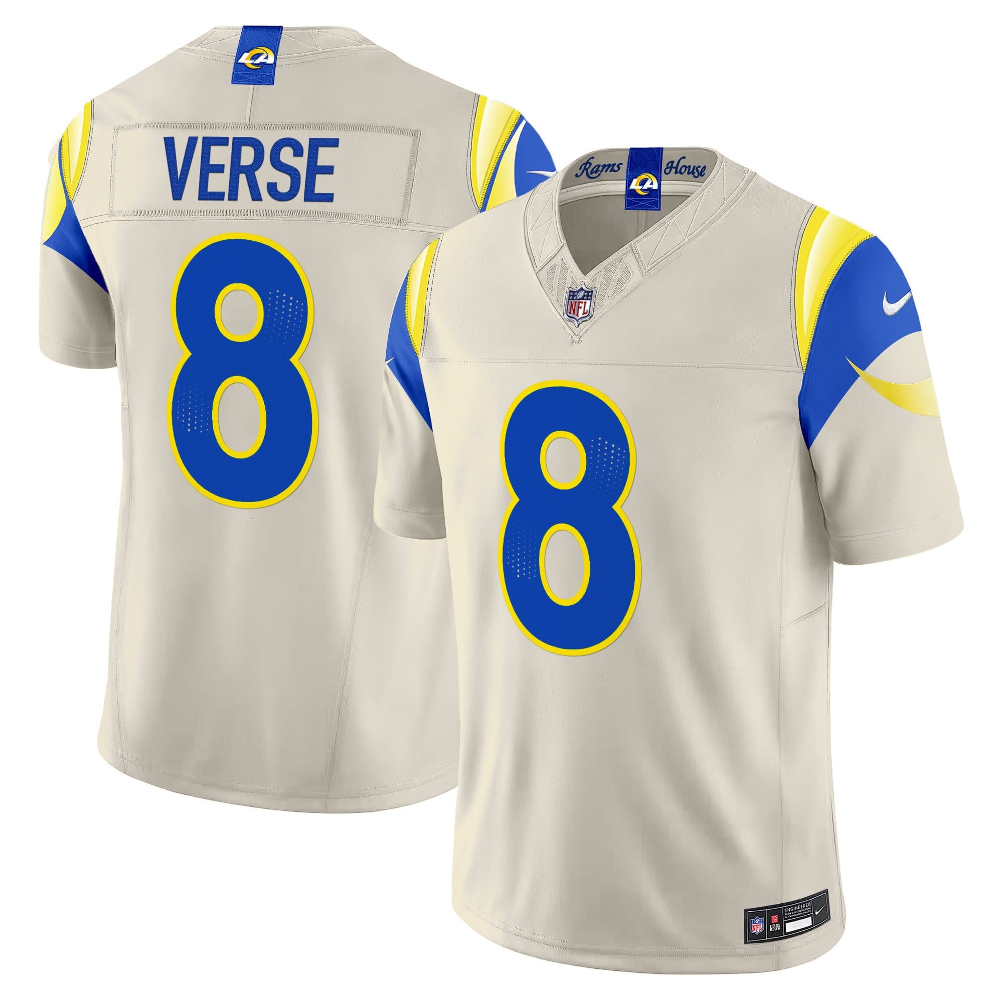 Men’s Los Angeles Rams 2025 “Rivalries” Vapor Limited Jersey  –  All Stitched   Jared Verse  8