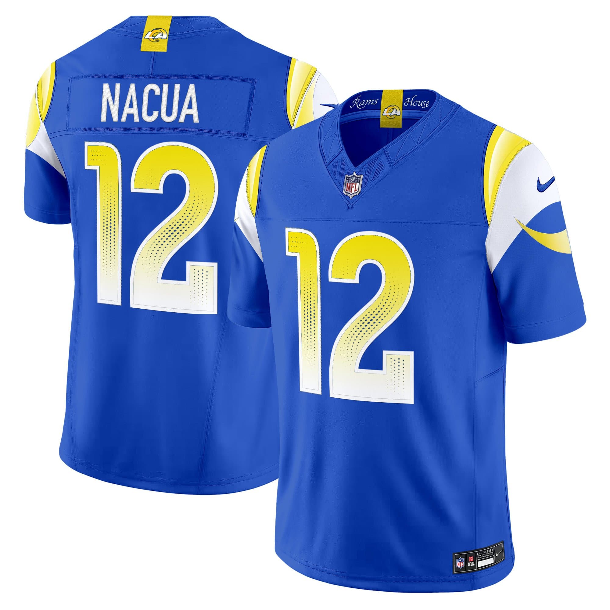 Men’s Los Angeles Rams 2025 “Rivalries” Vapor Limited Jersey  – All Stitched   Puka Nacua   12