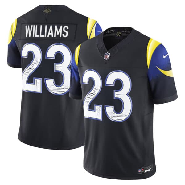 Men’s Los Angeles Rams 2025 “Rivalries” Vapor Limited Jersey  – All Stitched  Kyren Williams  23