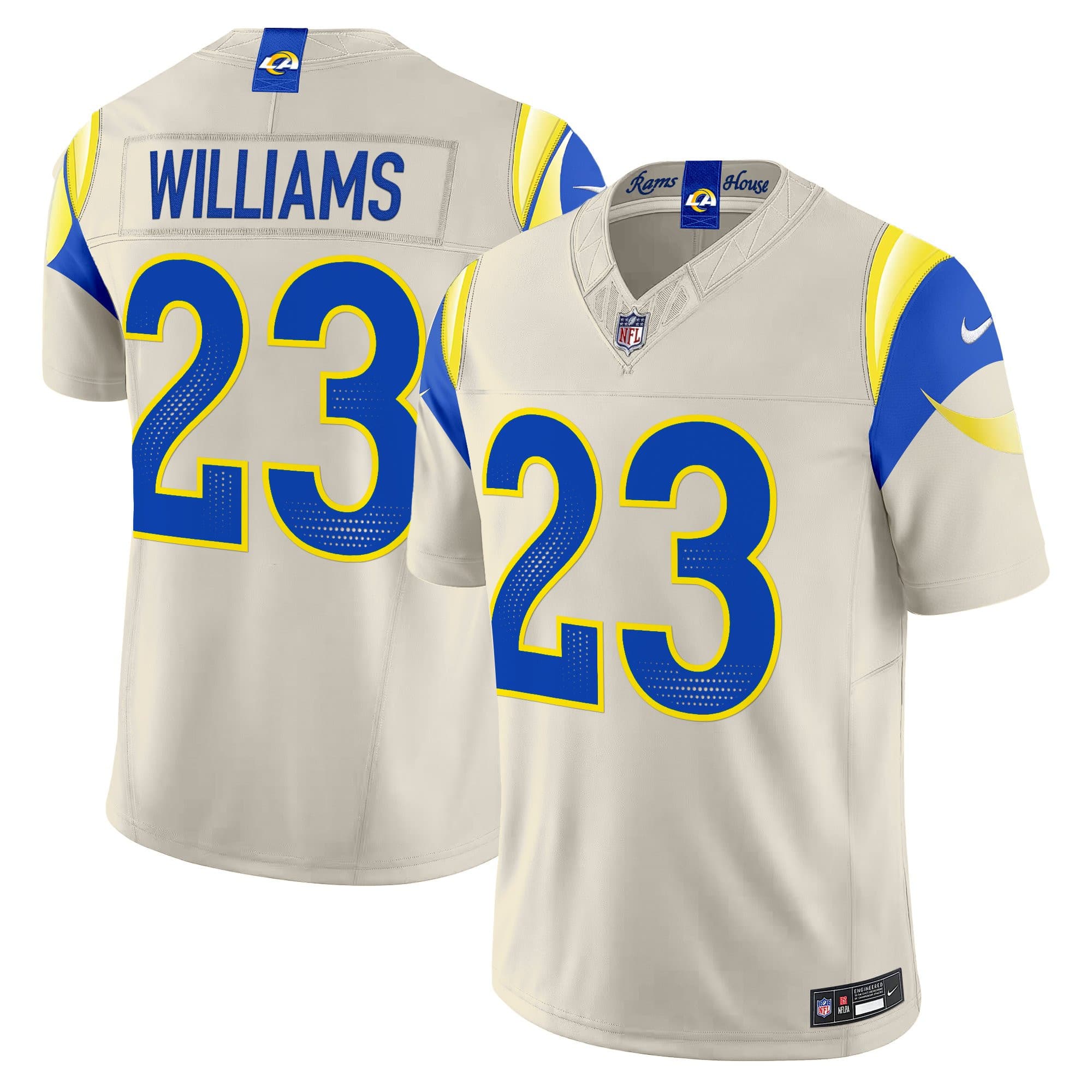 Men’s Los Angeles Rams 2025 “Rivalries” Vapor Limited Jersey –  All Stitched Kyren Williams  23