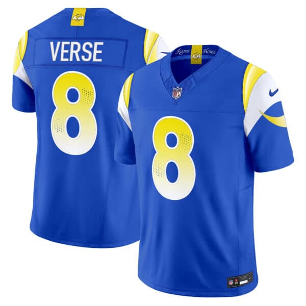 Men’s Los Angeles Rams 2025 “Rivalries” Vapor Limited Jersey – All Stitched   Jared Verse  8
