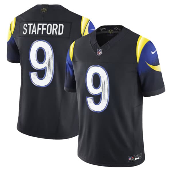 Men’s Los Angeles Rams 2025 “Rivalries” Vapor Limited Jersey – All Stitched   Matthew Stafford   9