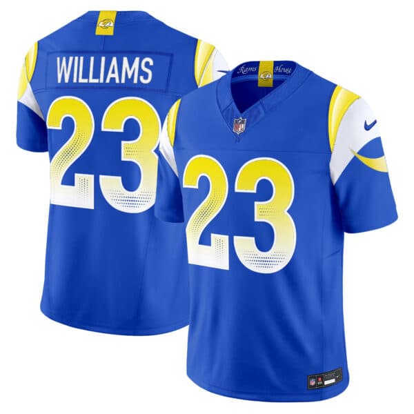 Men’s Los Angeles Rams 2025 “Rivalries” Vapor Limited Jersey – All Stitched  Kyren Williams  23