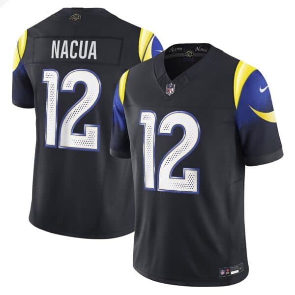 Men’s Los Angeles Rams 2025 “Rivalries” Vapor Limited Jersey – All Stitched Puka Nacua   12_1