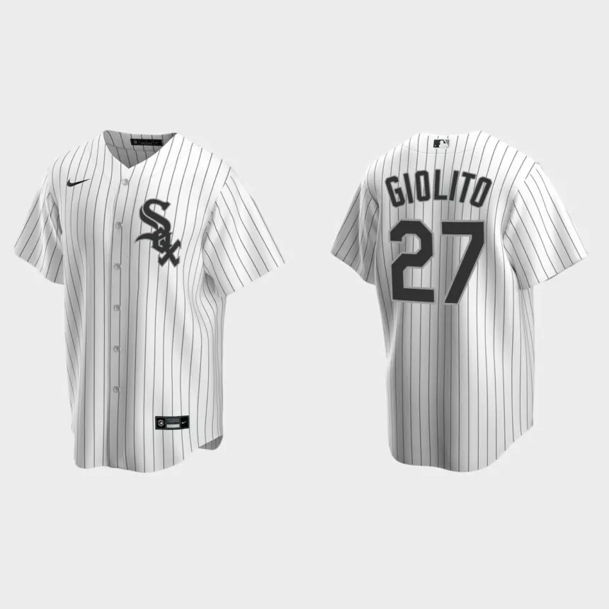 Men’s Lucas Giolito Chicago White Sox Home Replica Jersey – White