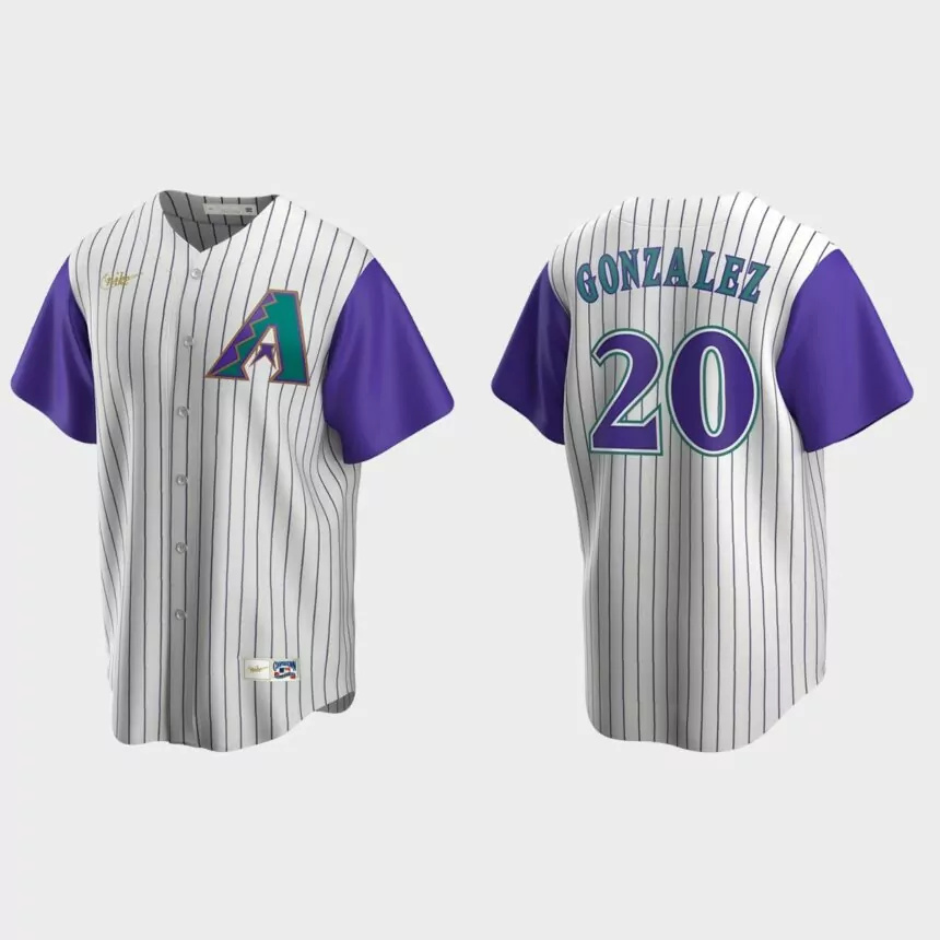 Men’s Luis Gonzalez Arizona Diamondbacks Cooperstown Collection Alternate Jersey – Cream Purple.jpg