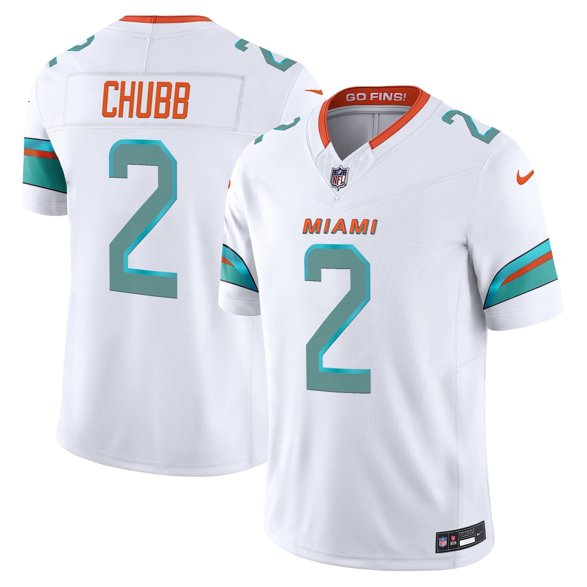 Men’s Miami Dolphins 2025 “Rivalries” Vapor Limited Jersey – All Stitched Bradley Chubb    2
