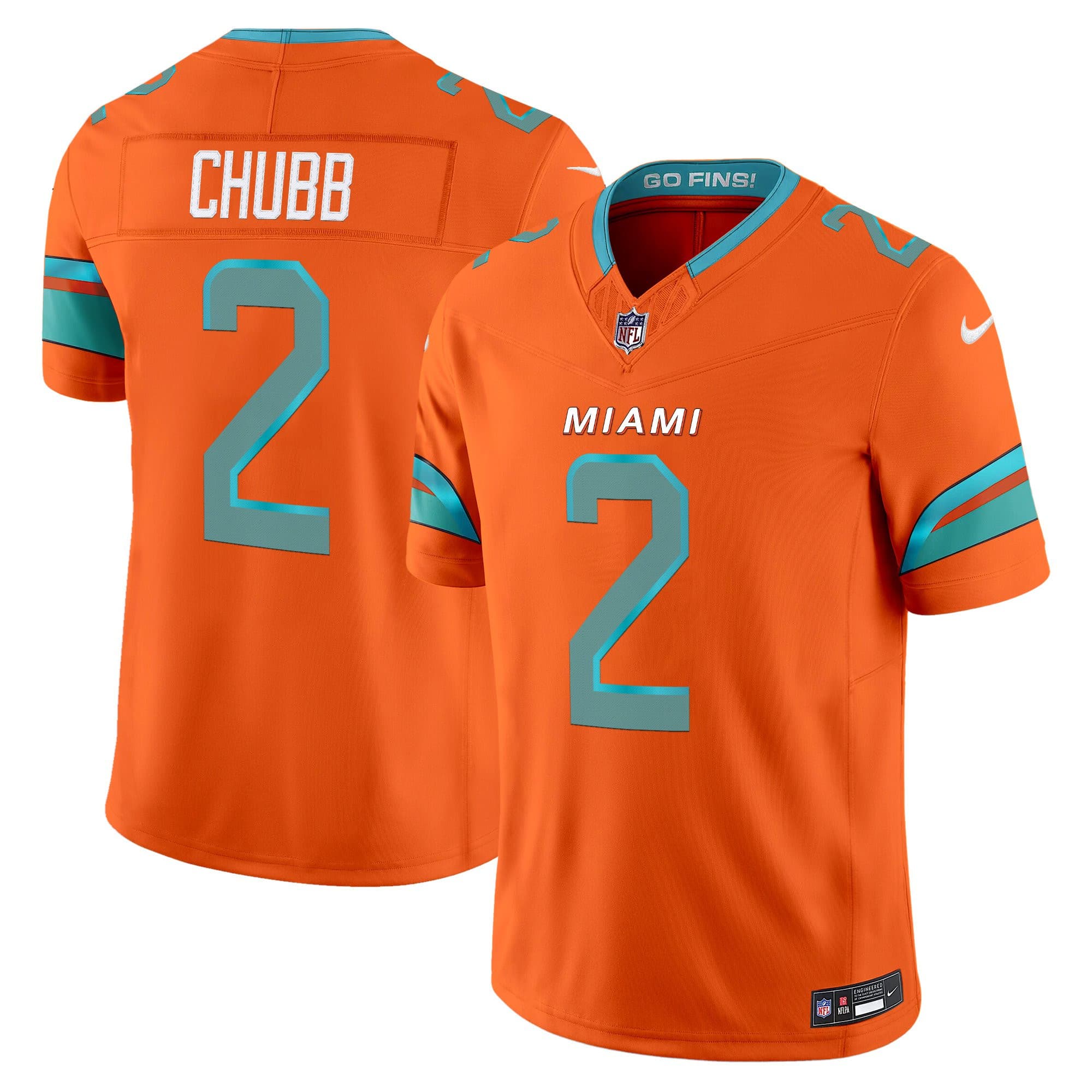 Men’s Miami Dolphins 2025 “Rivalries” Vapor Limited Jersey – All Stitched Bradley Chubb   2