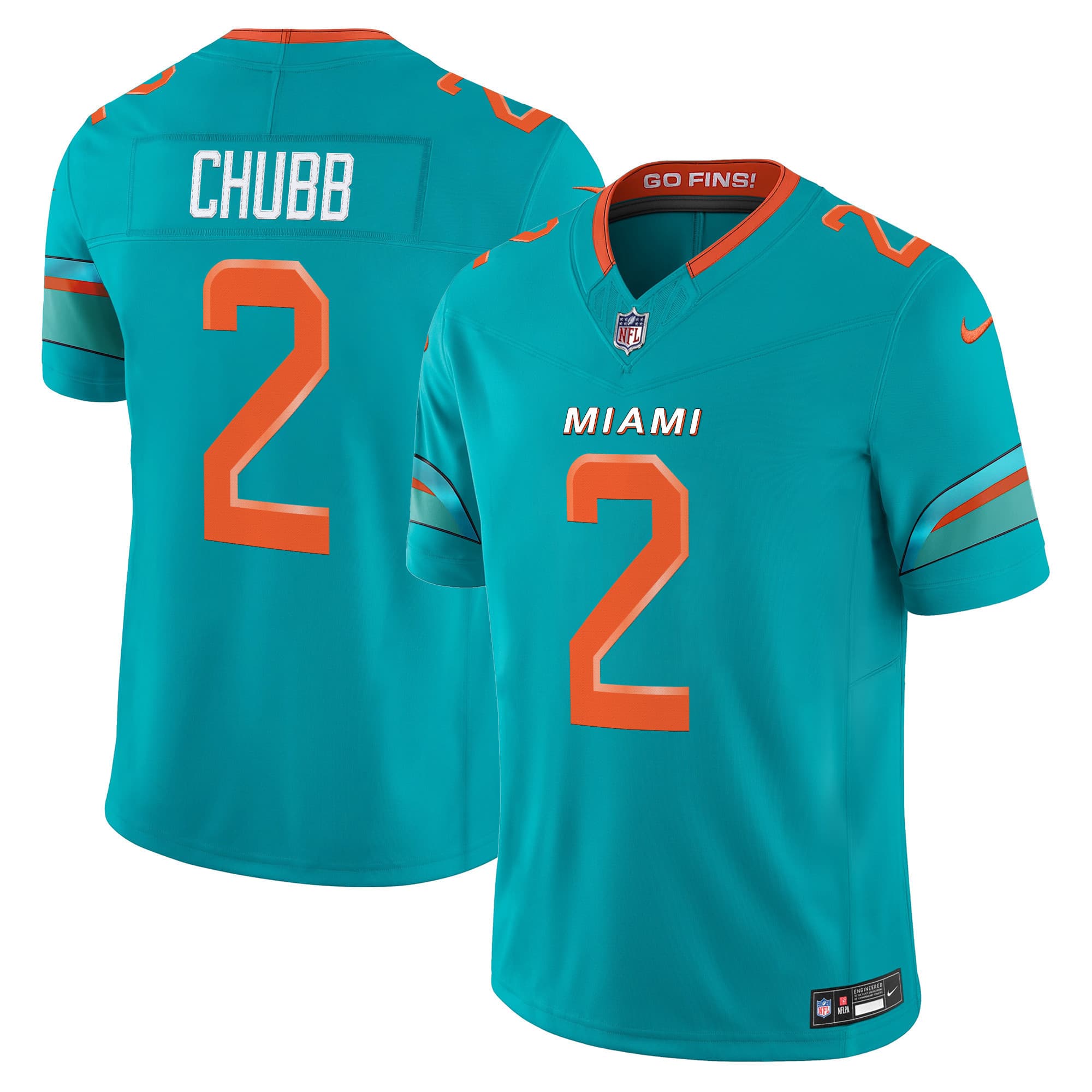 Men’s Miami Dolphins 2025 “Rivalries” Vapor Limited Jersey – All Stitched Bradley Chubb