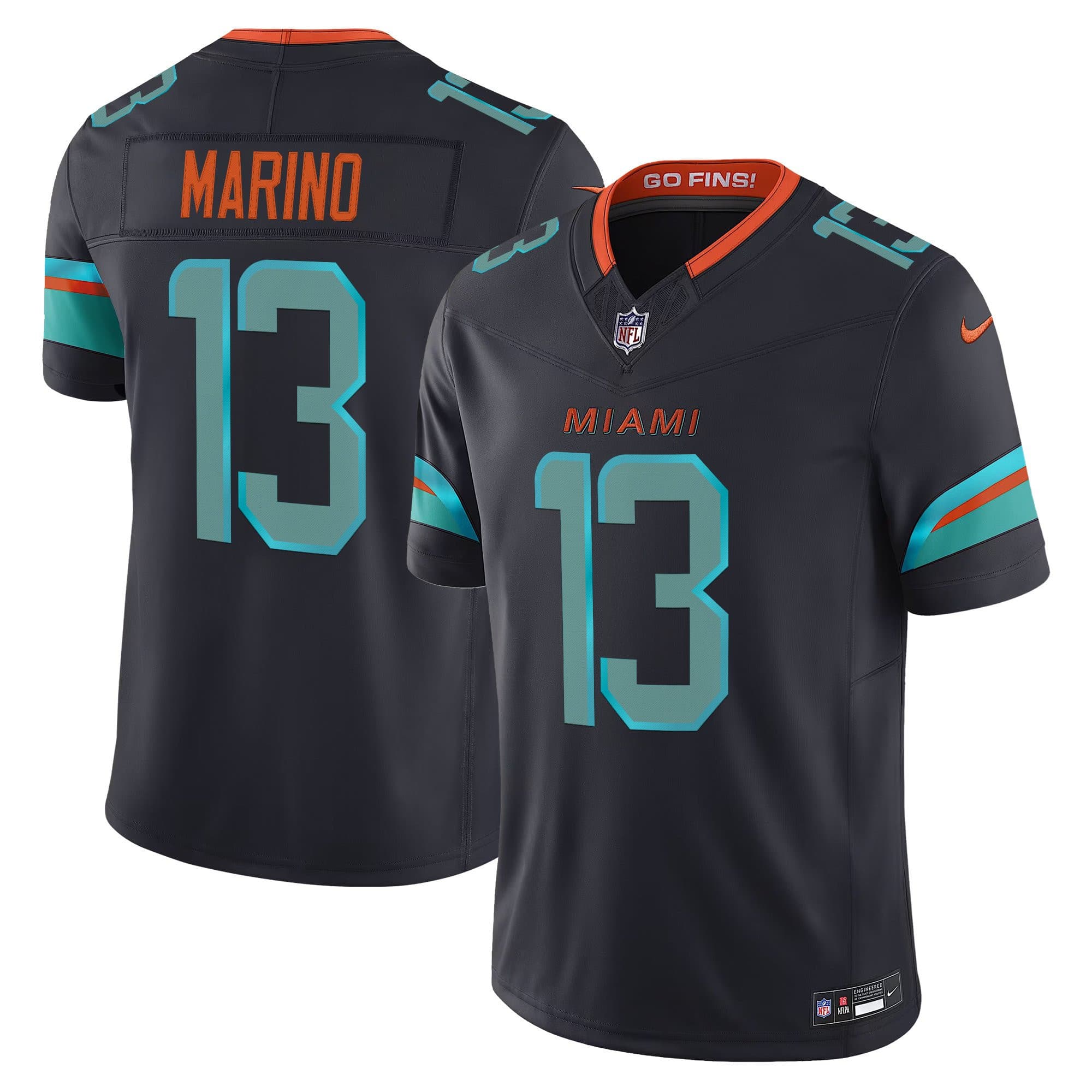 Men’s Miami Dolphins 2025 “Rivalries” Vapor Limited Jersey – All Stitched Dan   Marino