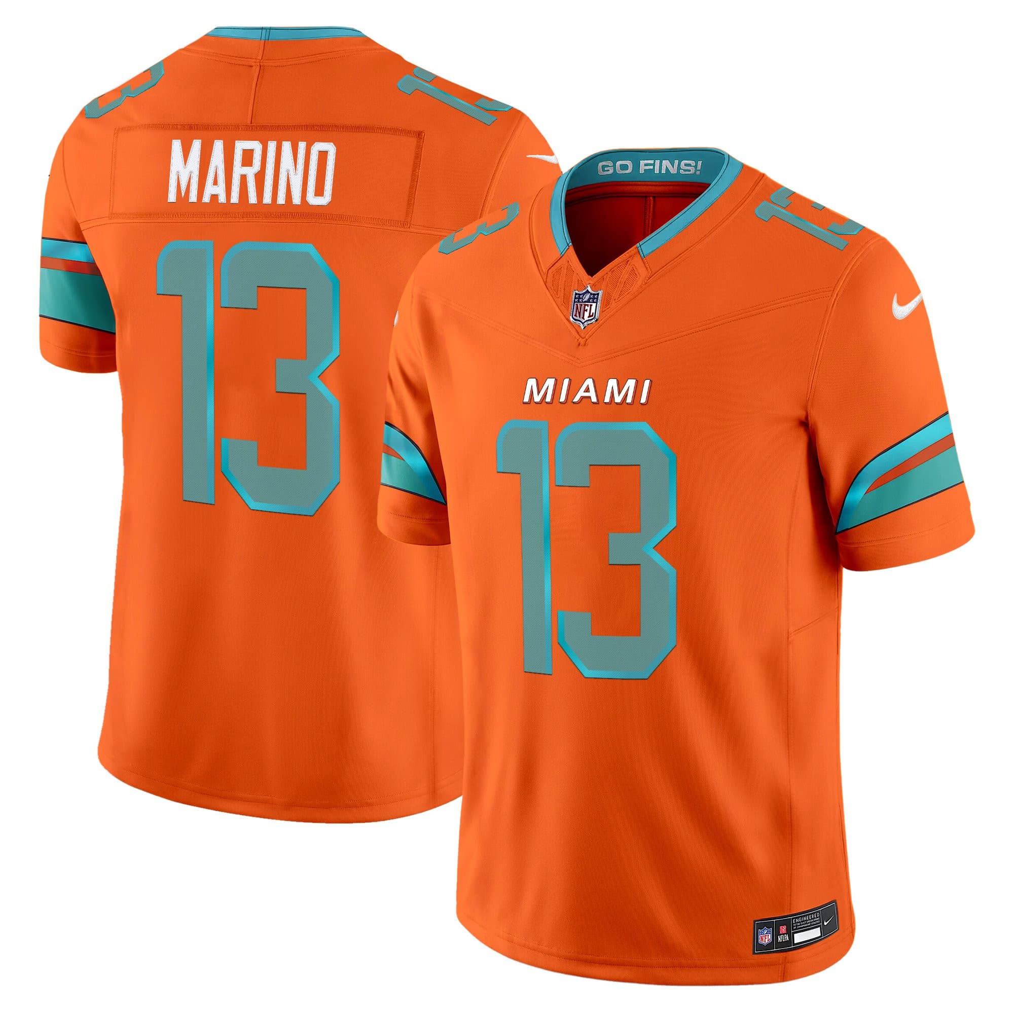 Men’s Miami Dolphins 2025 “Rivalries” Vapor Limited Jersey – All Stitched Dan Marino  13