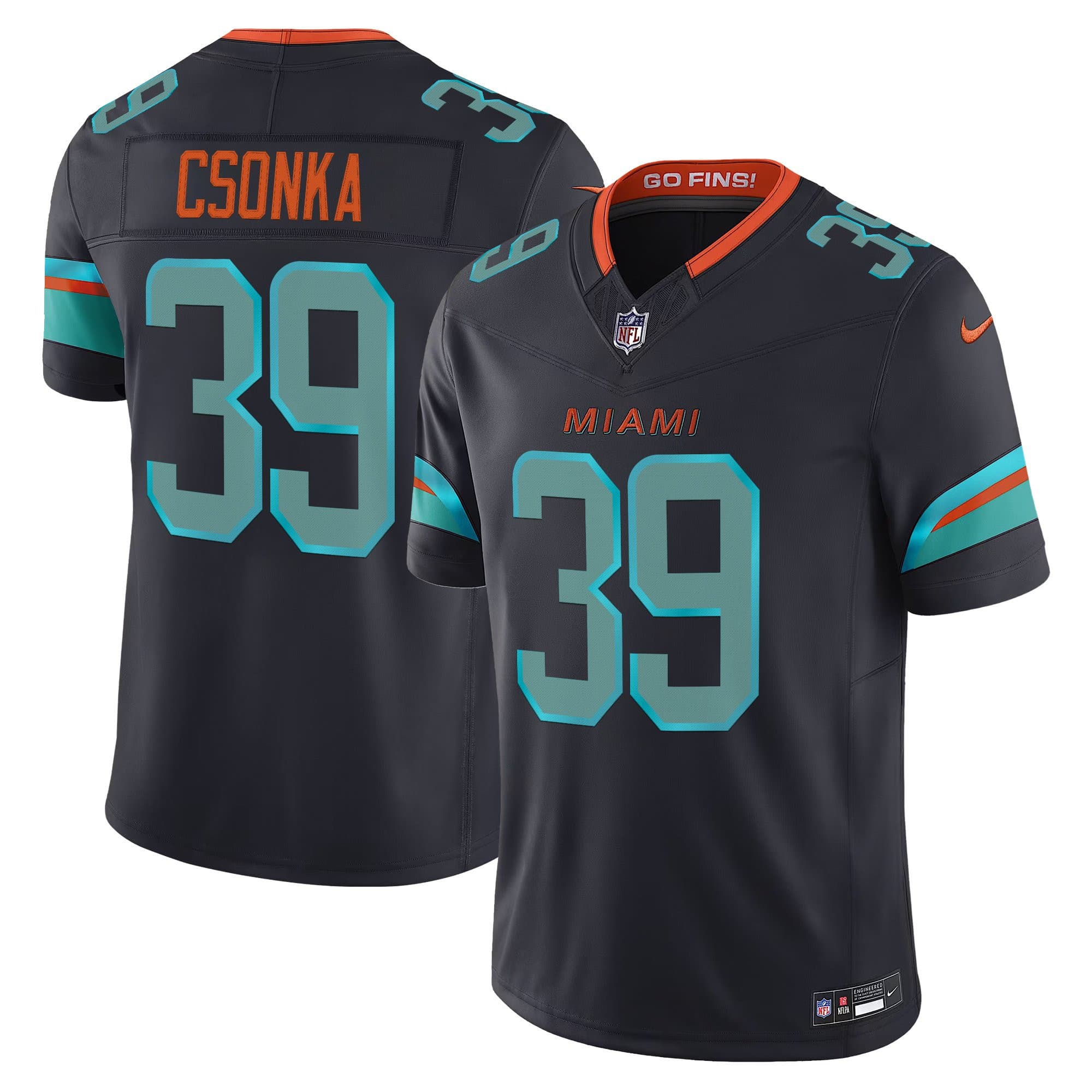 Men’s Miami Dolphins 2025 “Rivalries” Vapor Limited Jersey – All Stitched Larry  Csonka