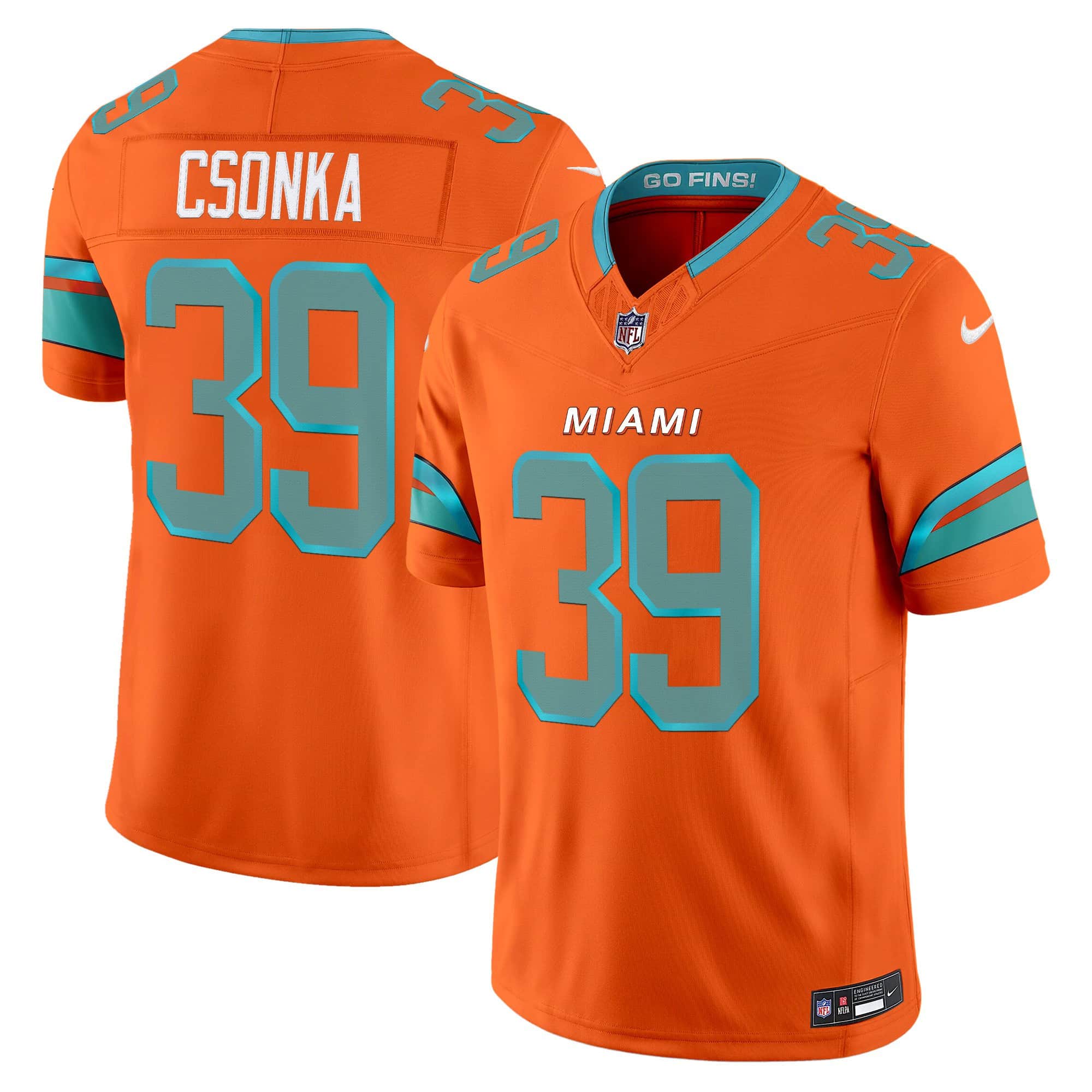 Men’s Miami Dolphins 2025 “Rivalries” Vapor Limited Jersey – All Stitched Larry Csonka  39