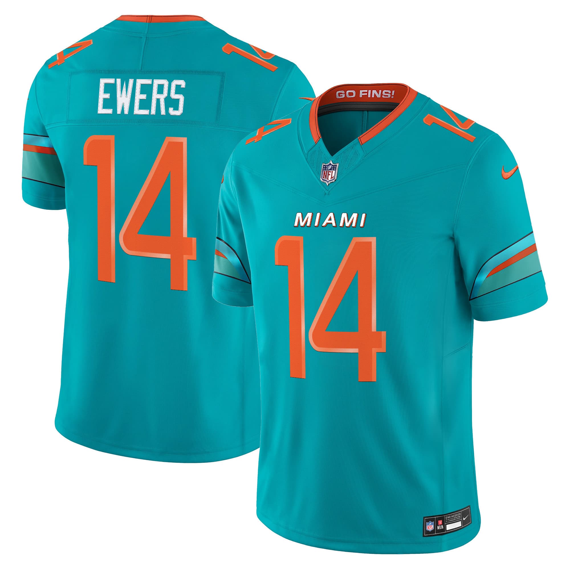 Men’s Miami Dolphins 2025 “Rivalries” Vapor Limited Jersey – All Stitched Quinn Ewers