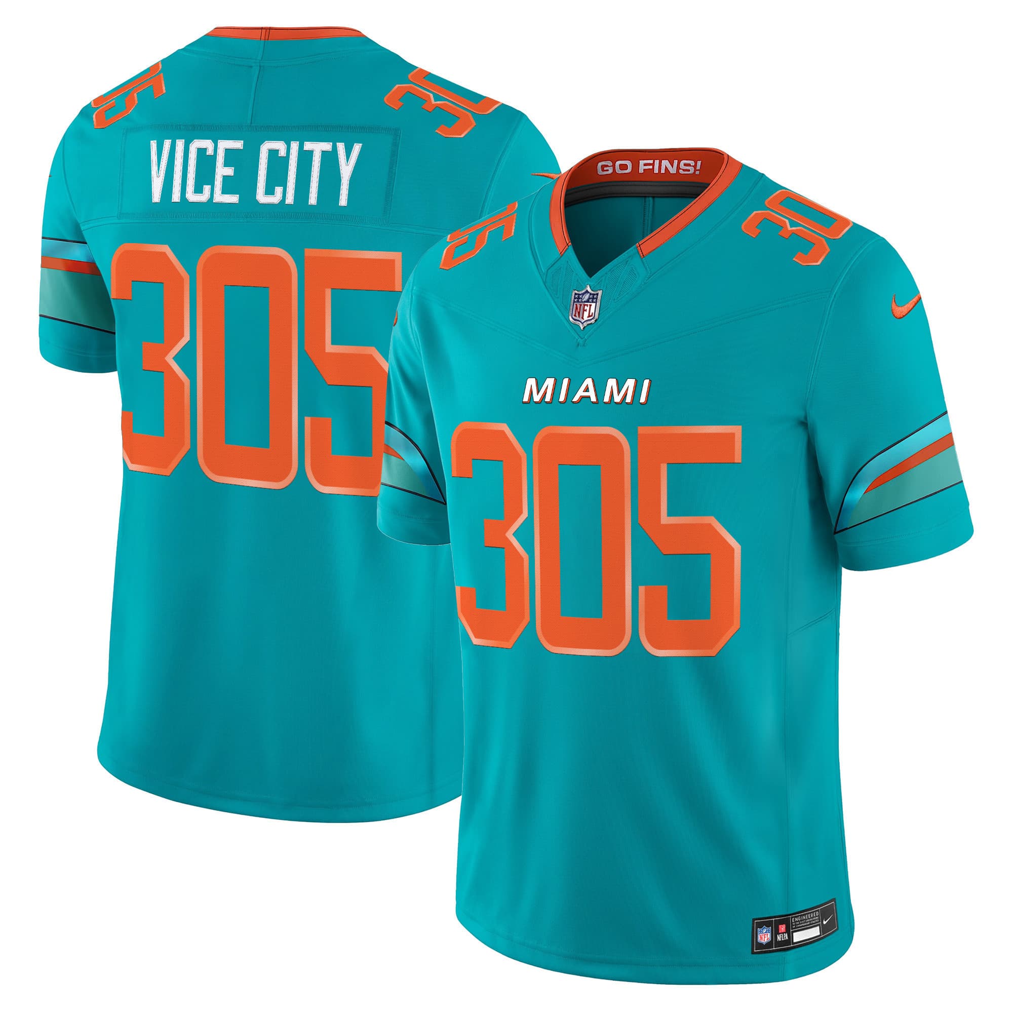 Men’s Miami Dolphins 2025 “Rivalries” Vapor Limited Jersey – All Stitched ViceCity 305