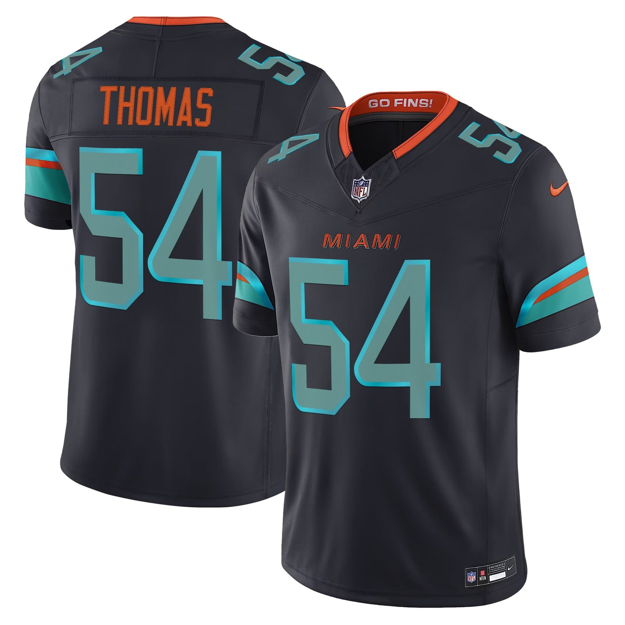 Men’s Miami Dolphins 2025 “Rivalries” Vapor Limited Jersey – All Stitched Zach Thomas 54_1