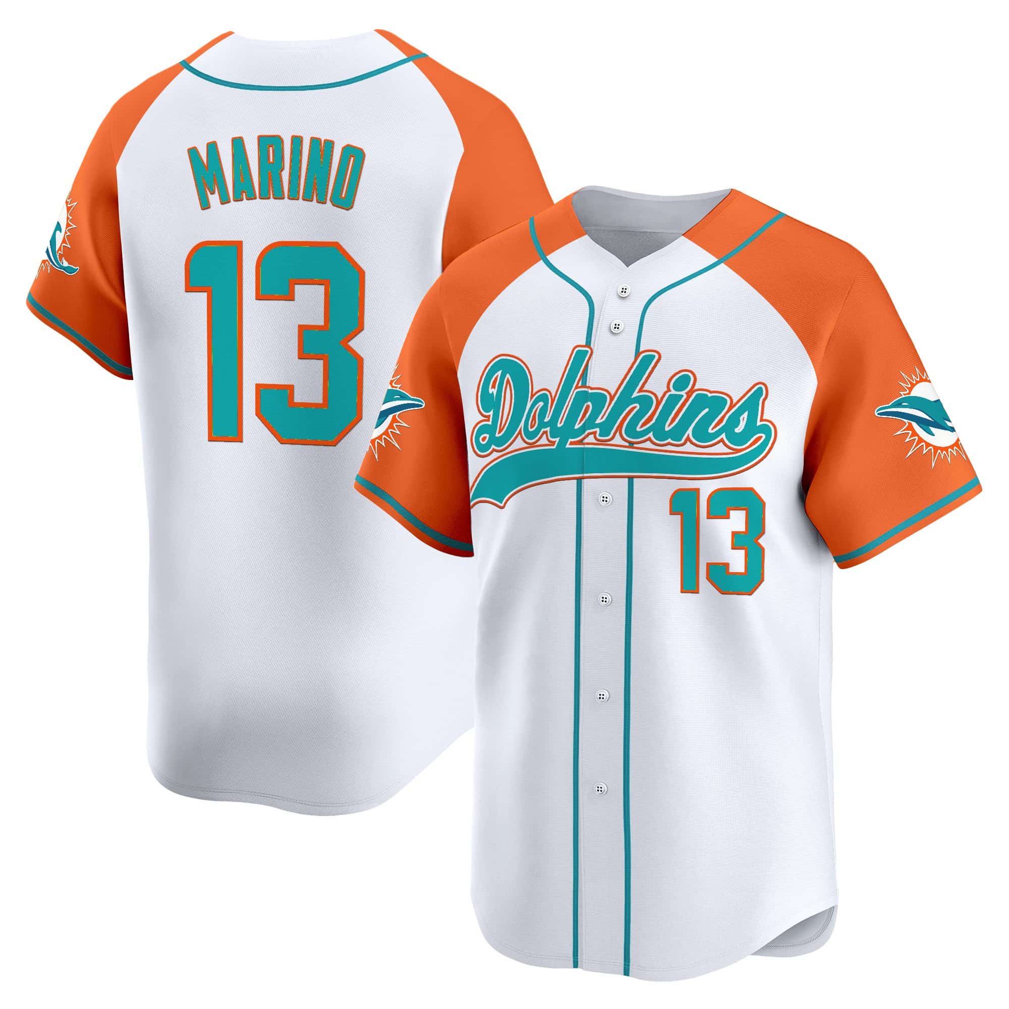 Men’s Miami Dolphins 2025 Vapor Baseball Jersey – All Stitched Dan  Marino   13