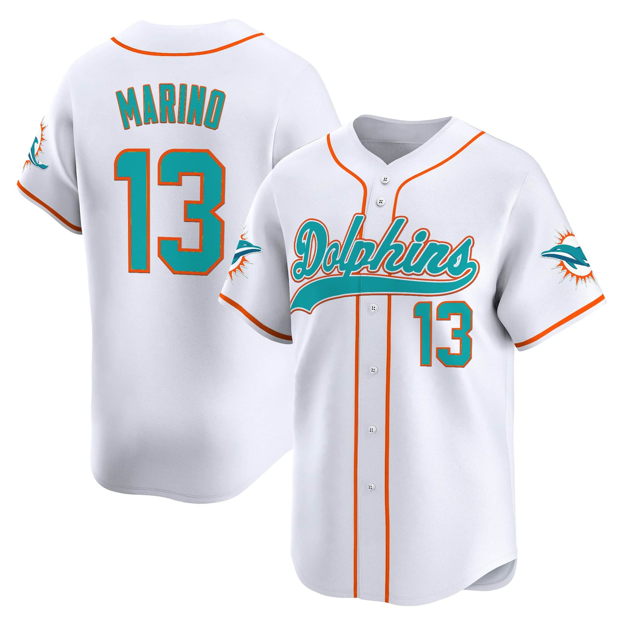 Men’s Miami Dolphins 2025 Vapor Baseball Jersey – All Stitched Dan Marino     13