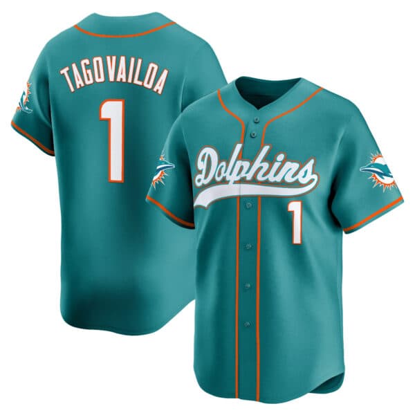 Men’s Miami Dolphins 2025 Vapor Baseball Jersey – All Stitched Tua Tagovailoa