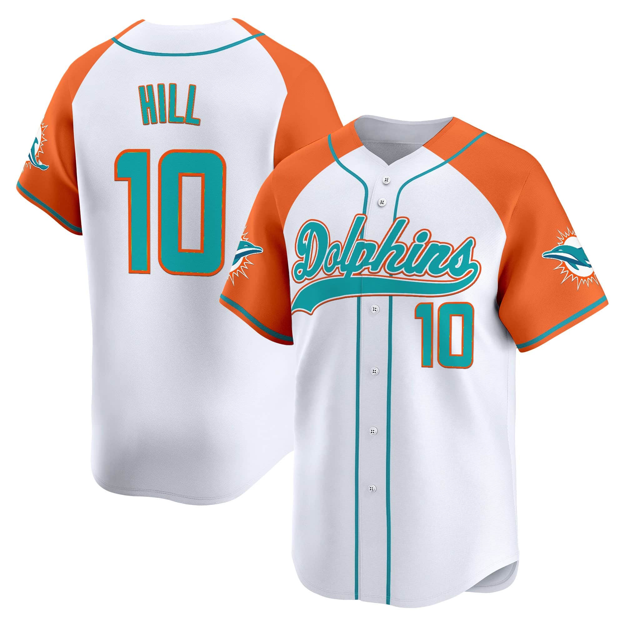 Men’s Miami Dolphins 2025 Vapor Baseball Jersey – All Stitched Tyreek  Hill10