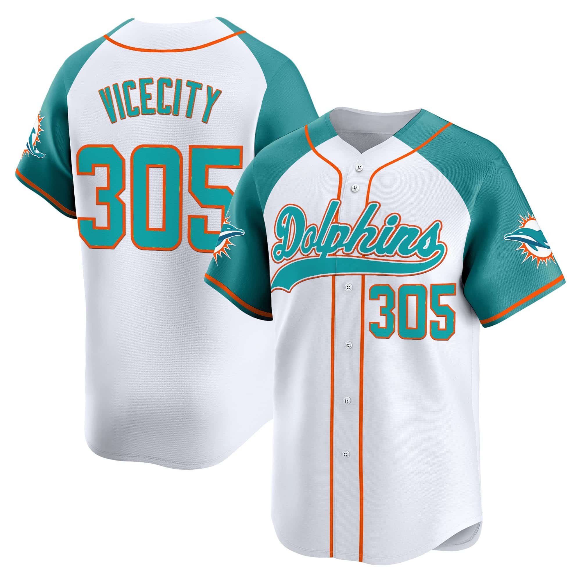 Men’s Miami Dolphins 2025 Vapor Baseball Jersey – All Stitched ViceCity  305