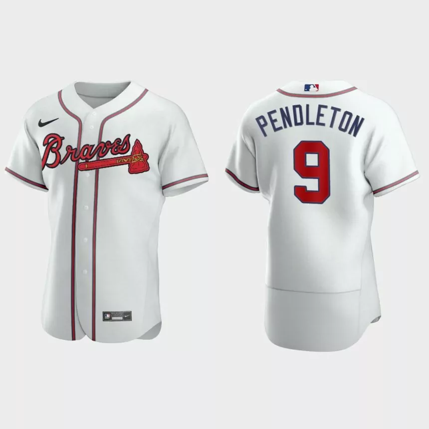 Men’s Miami Marlins Terry Pendleton White Authentic Retired Player Jersey