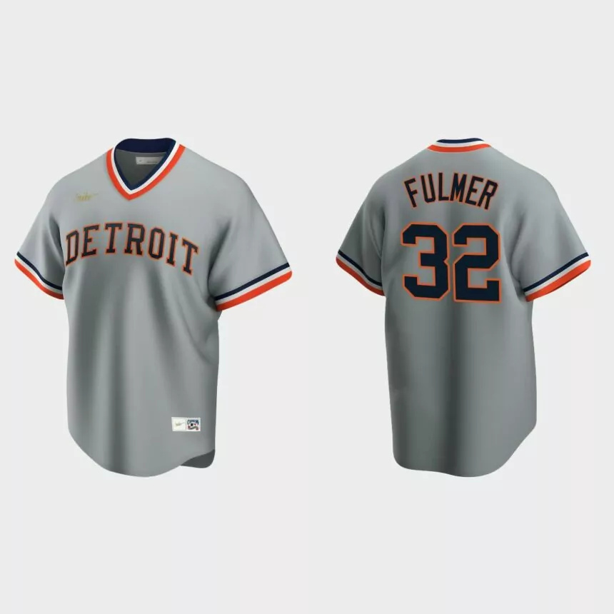 Men’s Michael Fulmer #32 Detroit Tigers Cooperstown Collection Road Jersey – Gray.jpg