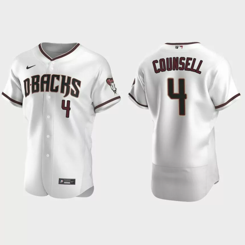 Men’s Milwaukee Brewers Craig Counsell White Authentic Retired Player Jersey