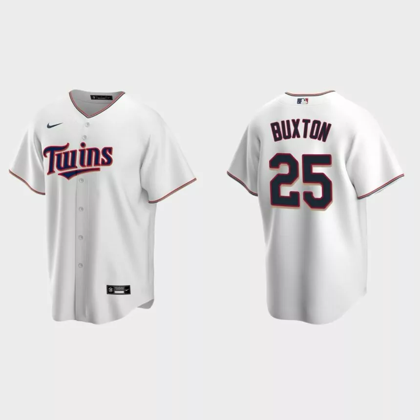 Men’s Minnesota Twins Byron Buxton Home Replica Jersey – White