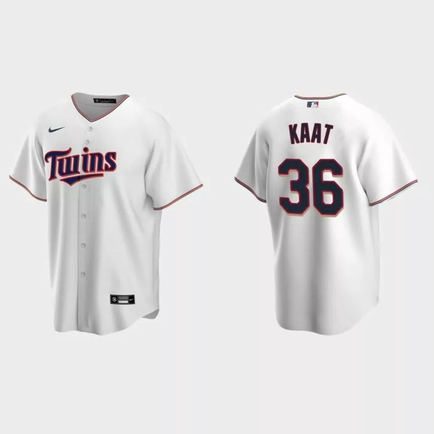 Men’s Minnesota Twins Jim Kaat White Replica Retired Player Jersey