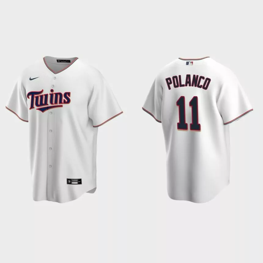 Men’s Minnesota Twins Jorge Polanco Home Replica Jersey – White