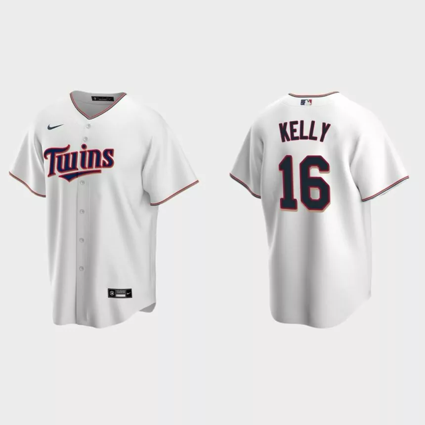 Men’s Minnesota Twins Tom Kelly White Replica Retired Player Jersey