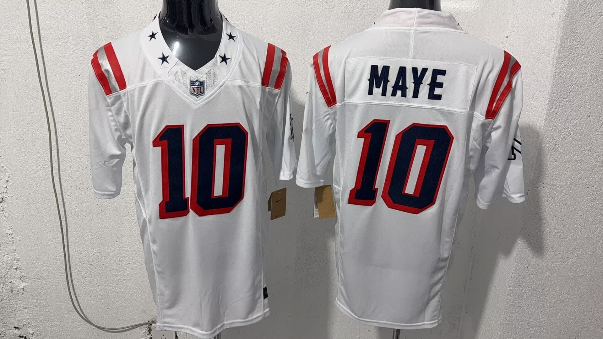 Men’s New England  Patriots  #10  Drake Maye  Limited Jersey – All Stitched