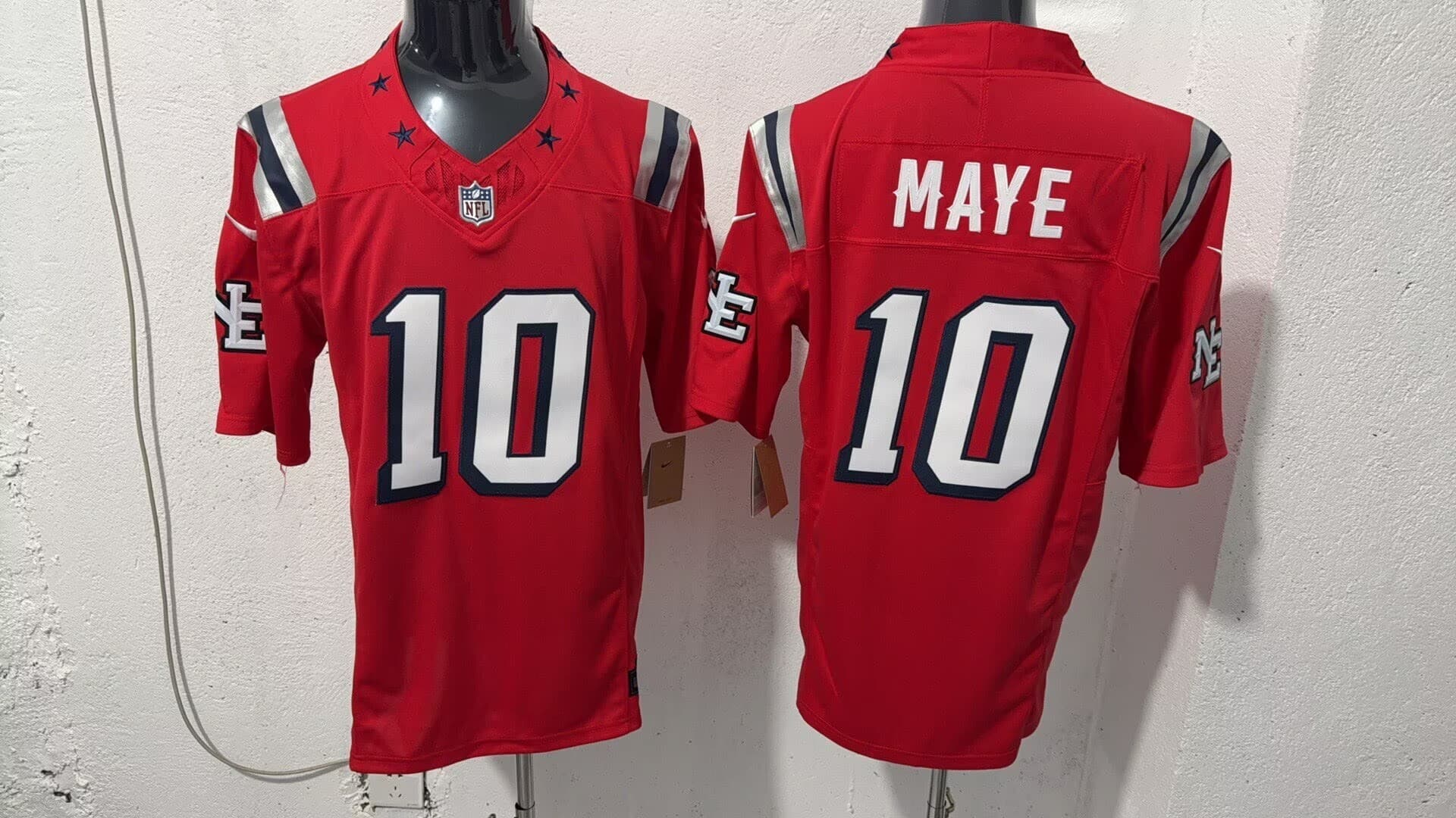 Men’s New England Patriots  #10 Drake Maye  Limited Jersey – All Stitched